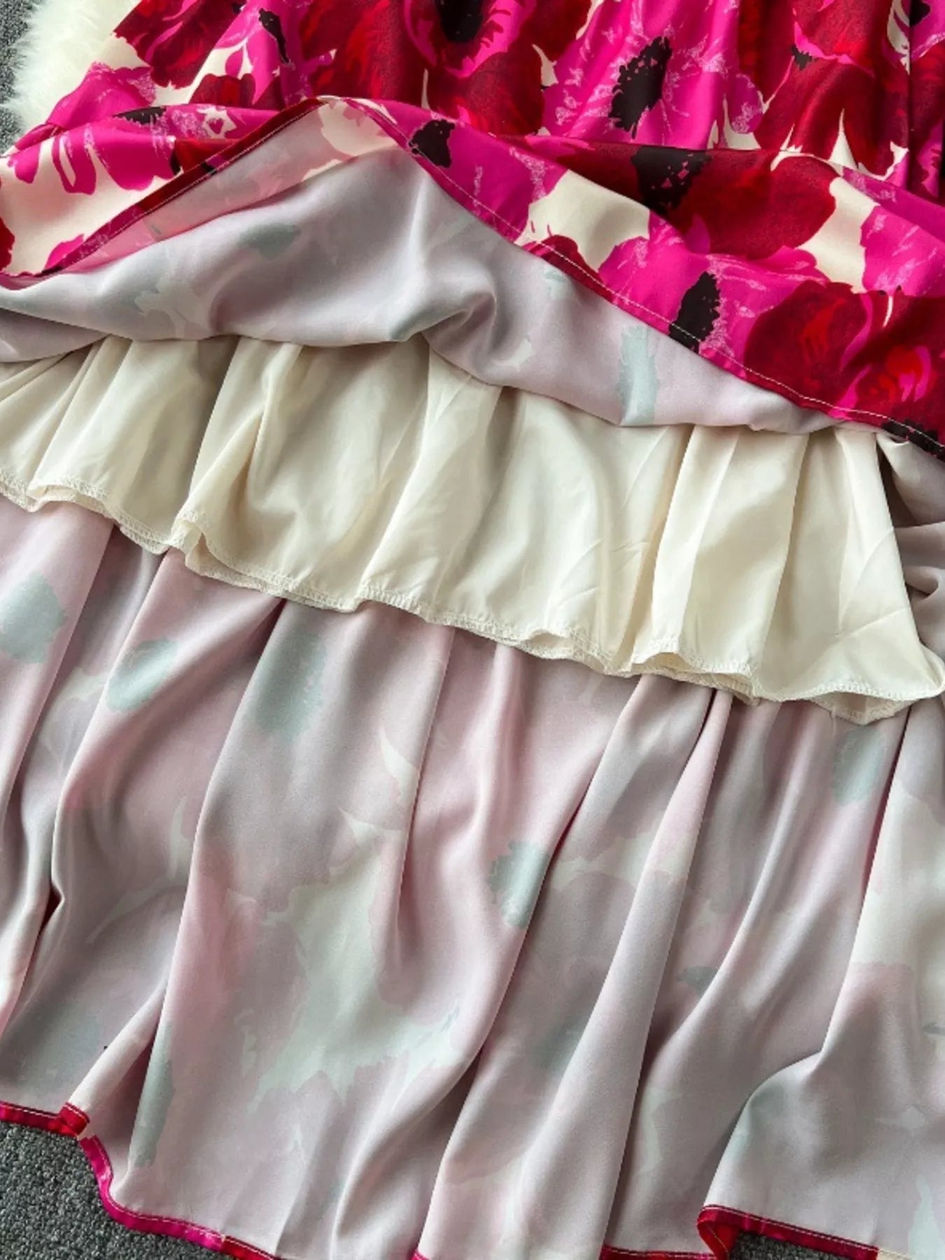 Hazel Blues® | Floral Print Tiered Cami Dress