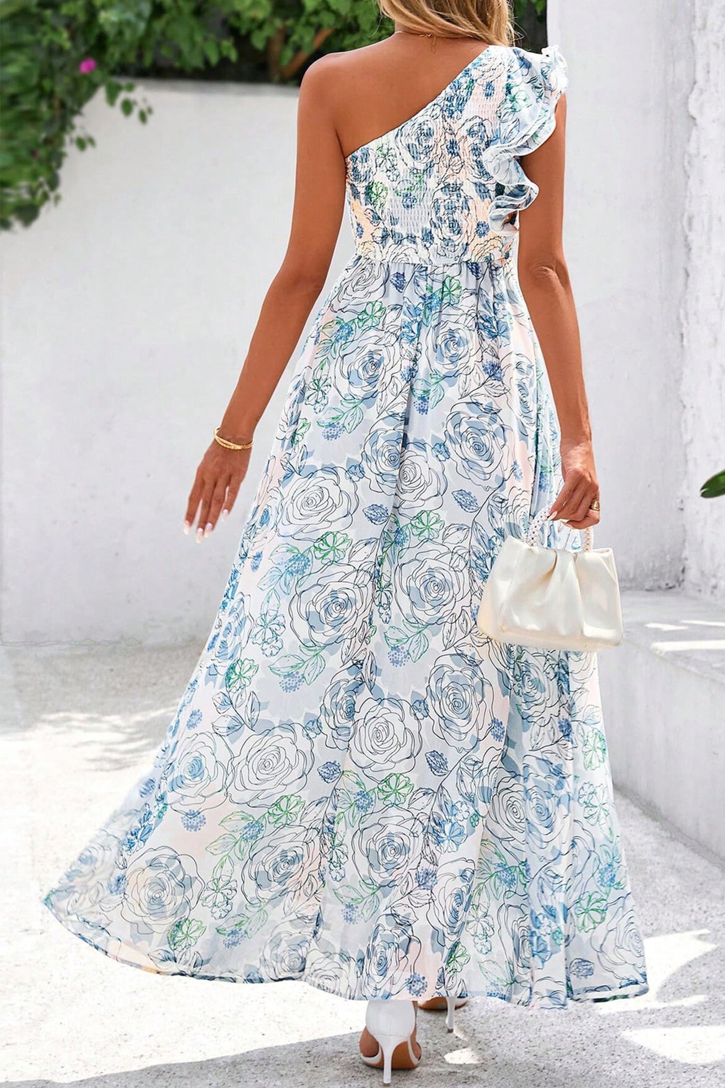 Hazel Blues® | Sunday Bloom Dress | Floral Ruffle Dress