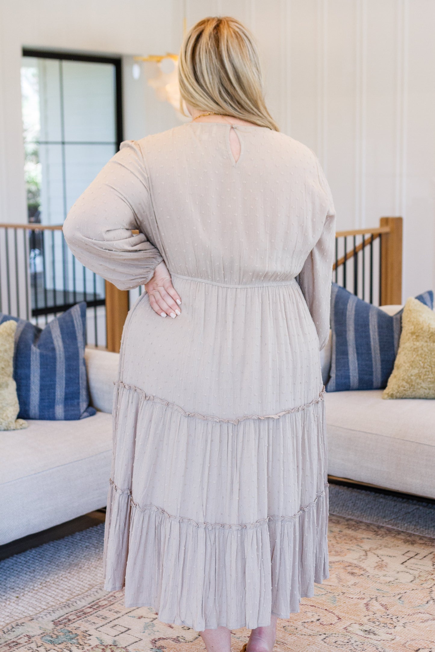 Hazel Blues® | Easy Come, Easy Go Tiered Midi Dress