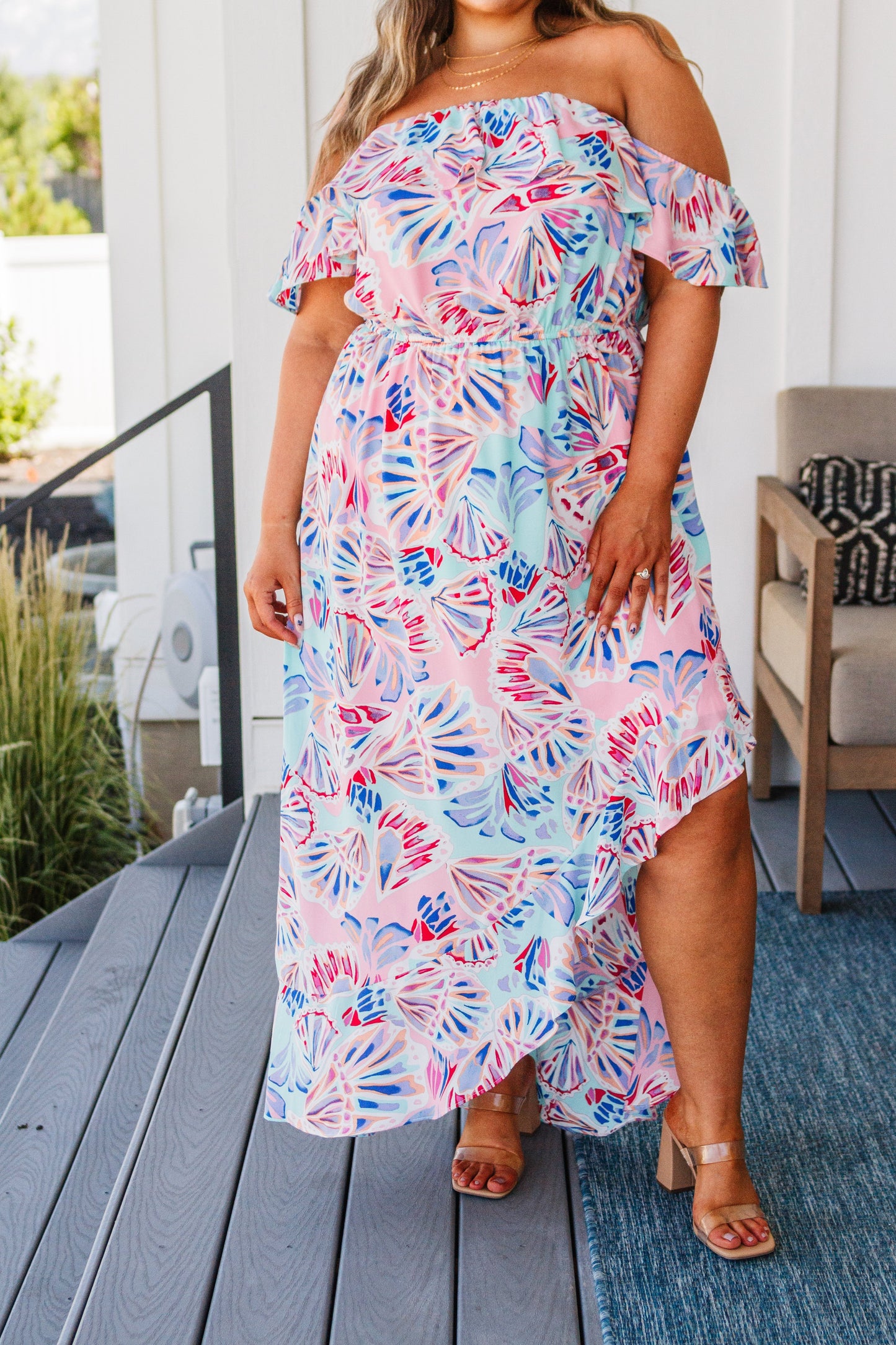 Hazel Blues® | She Sells Sea Shells Maxi Dress