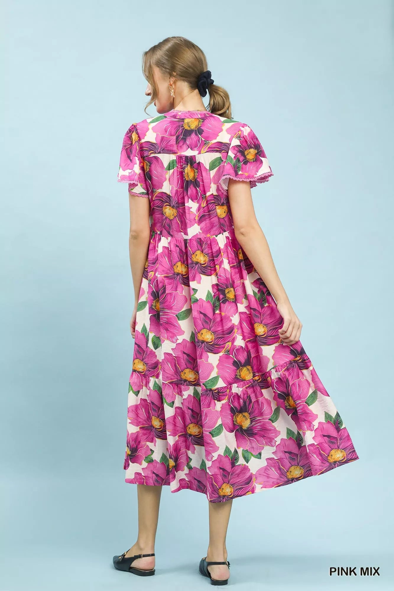 Hazel Blues® | Sunday Bloom Dress | Floral Tiered Dress