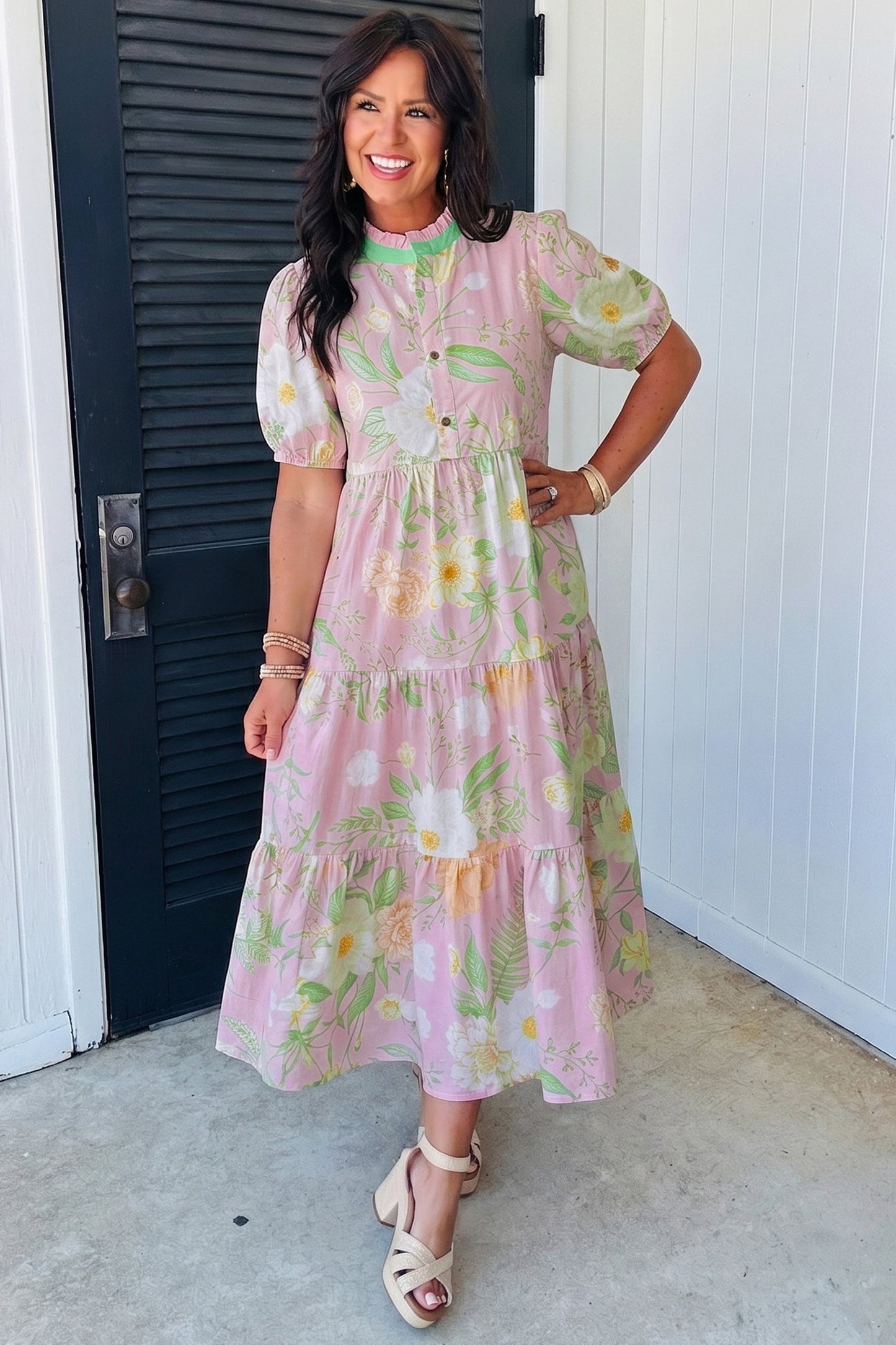 Hazel Blues® | Sunday Bloom Dress | Floral High Rise Dress