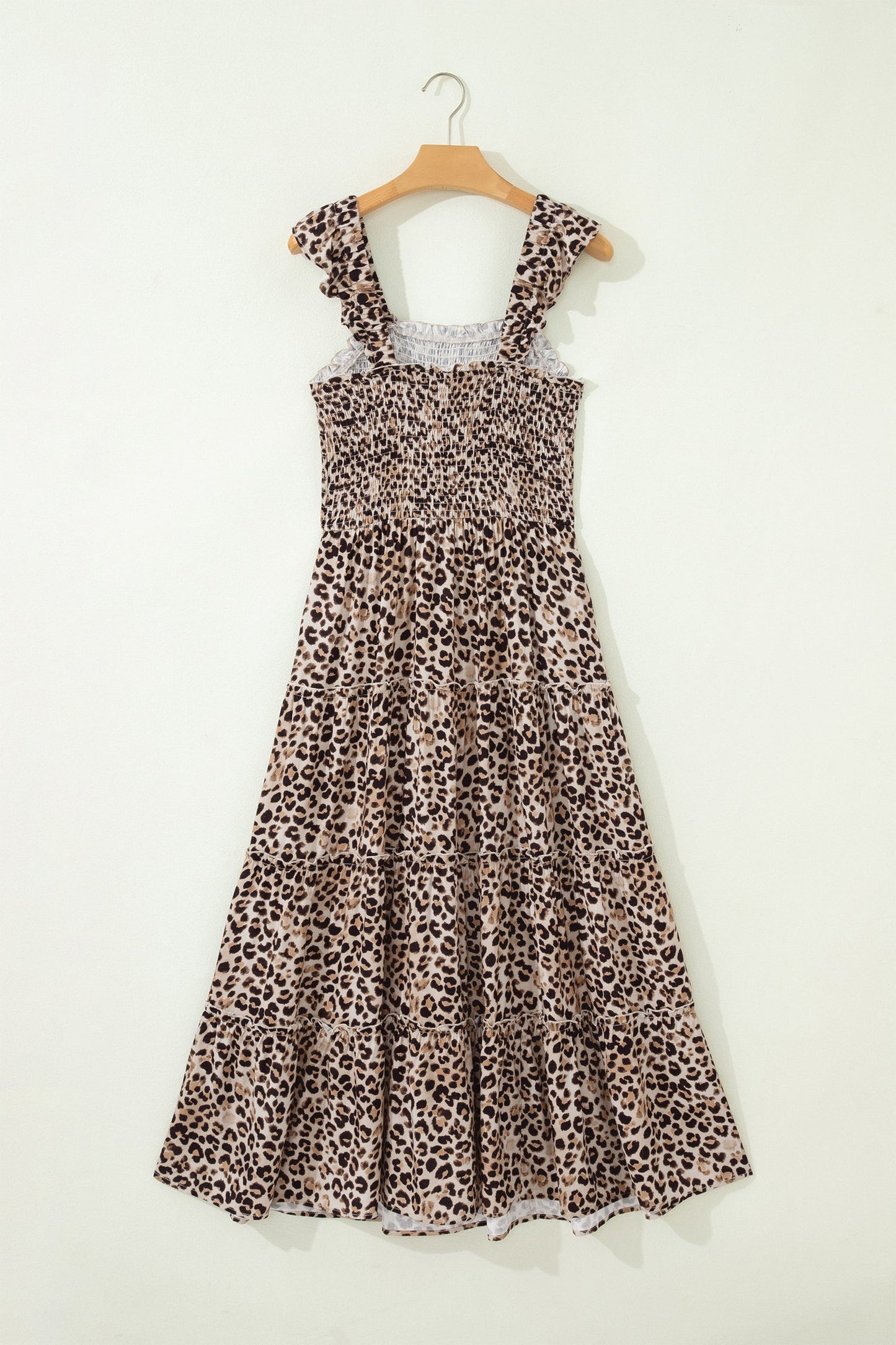 Hazel Blues® | Sassy Spots Maxi Dress | Leopard Ruffle Maxi Dress
