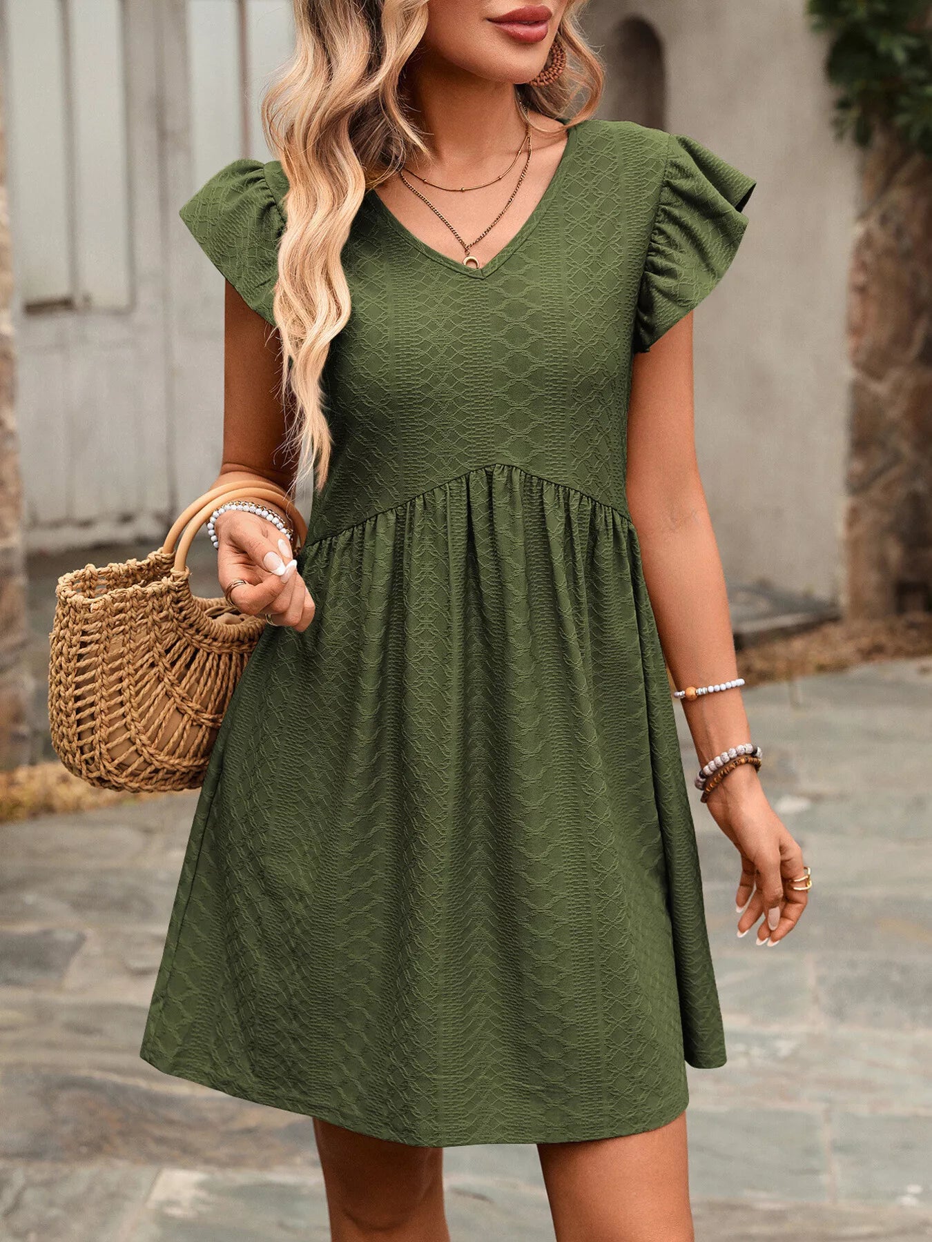 Hazel Blues® |  Ruffle Romance Dress | Ruffle Dress
