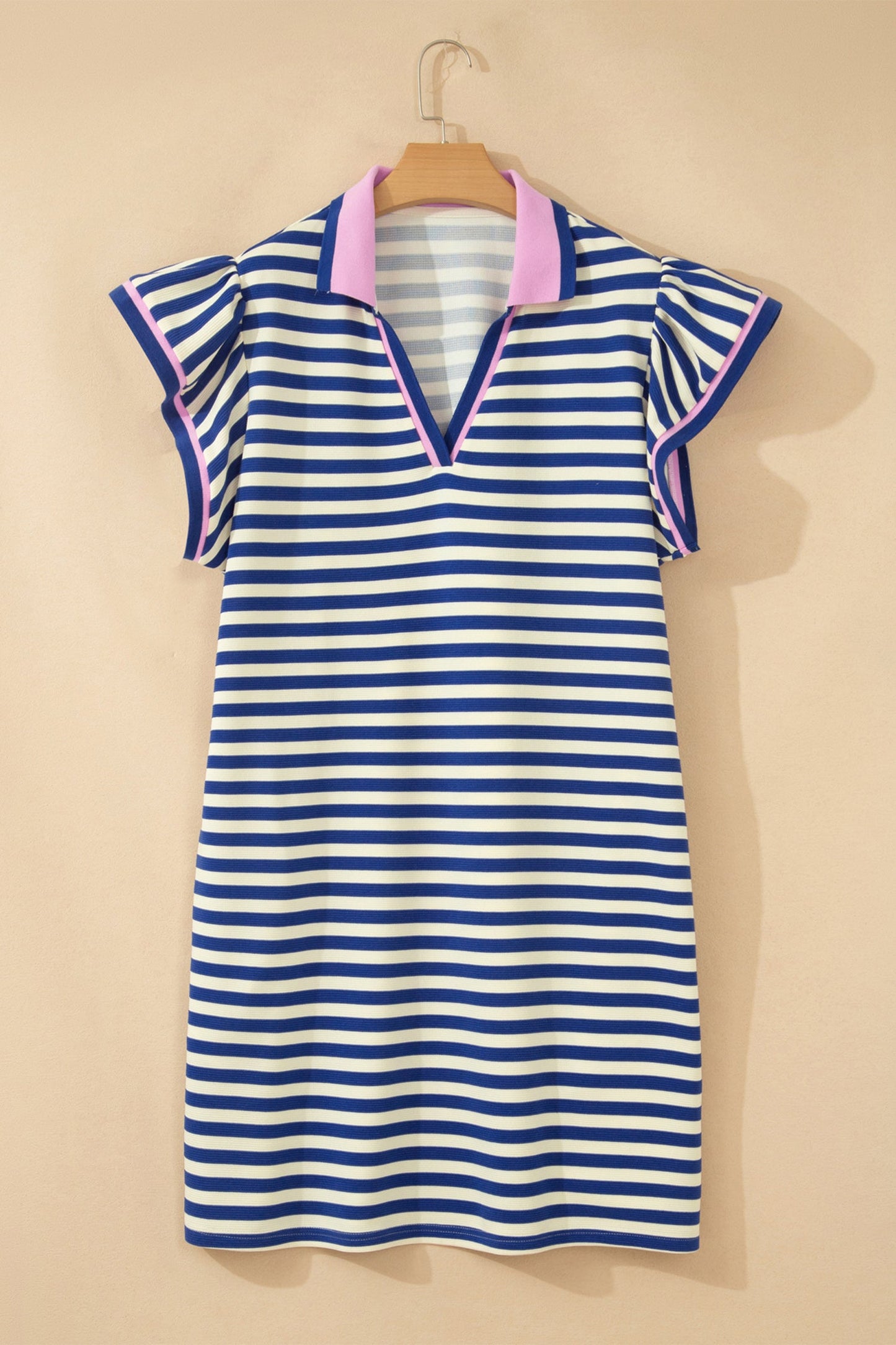 Hazel Blues® |  Stripe Right Dress | V-Neck Dress