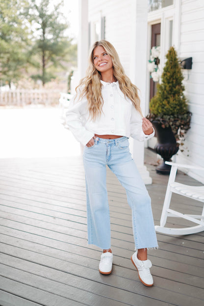 Just Black Slim Wide Leg Jeans