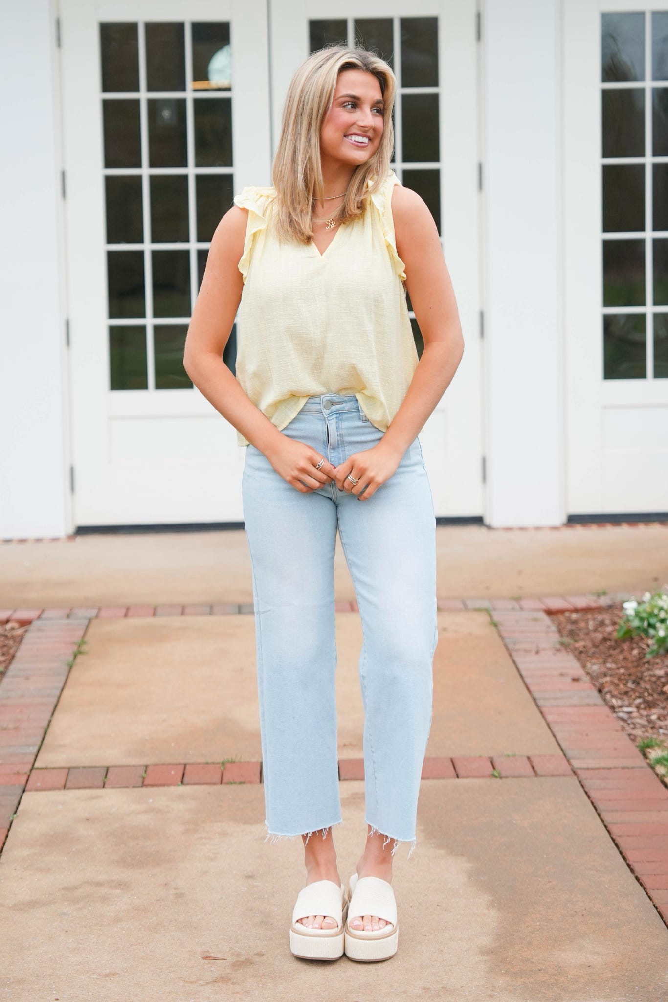 Just Black Slim Wide Leg Jeans