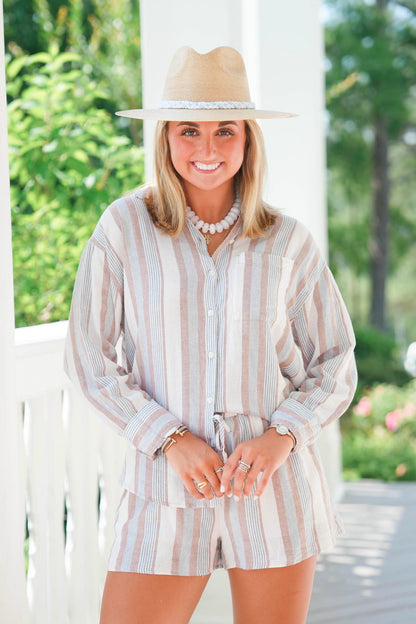 Z Supply The Perfect Striped Button Up