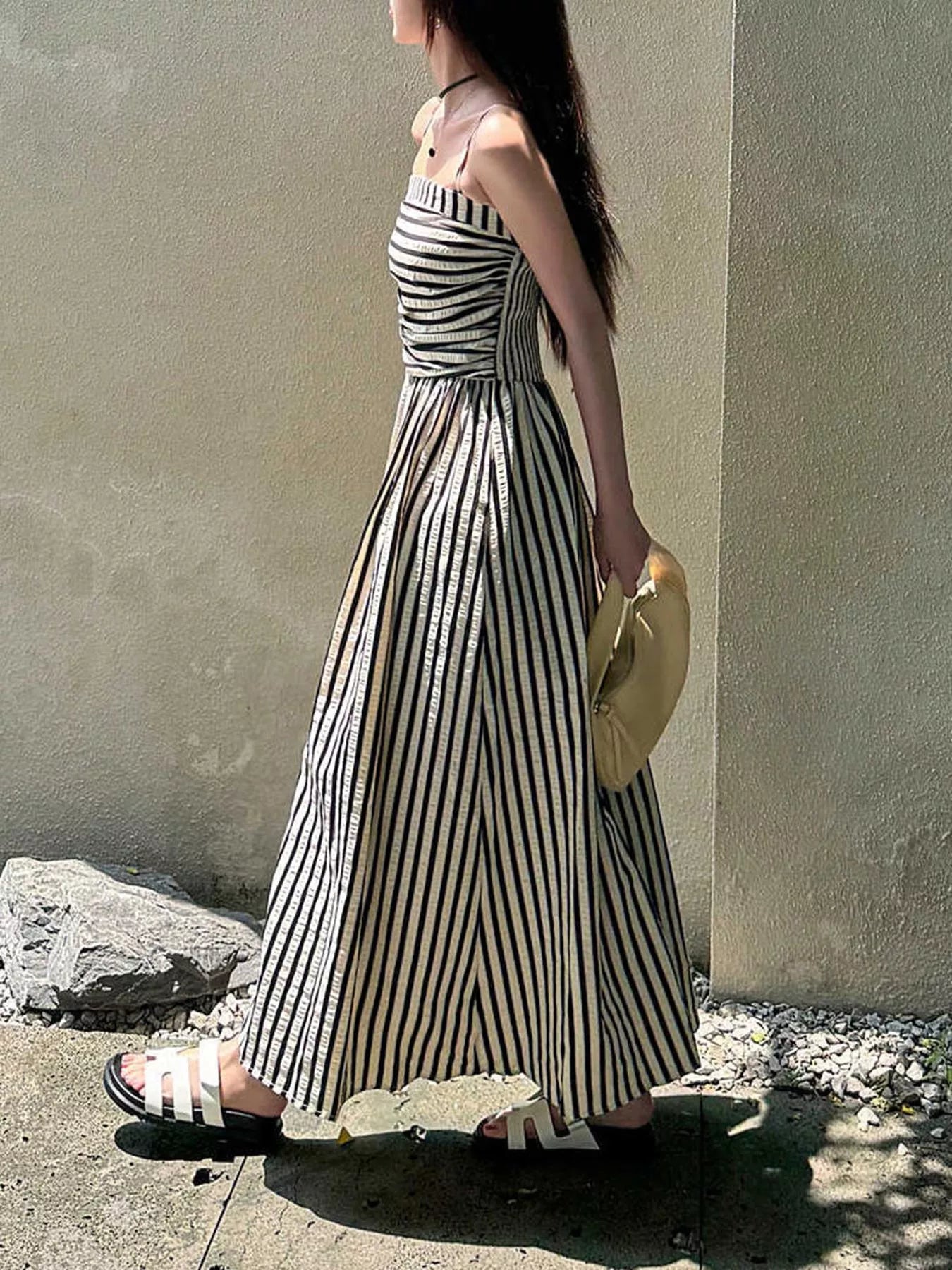 Hazel Blues® |  Striped Sleeveless Maxi Dress