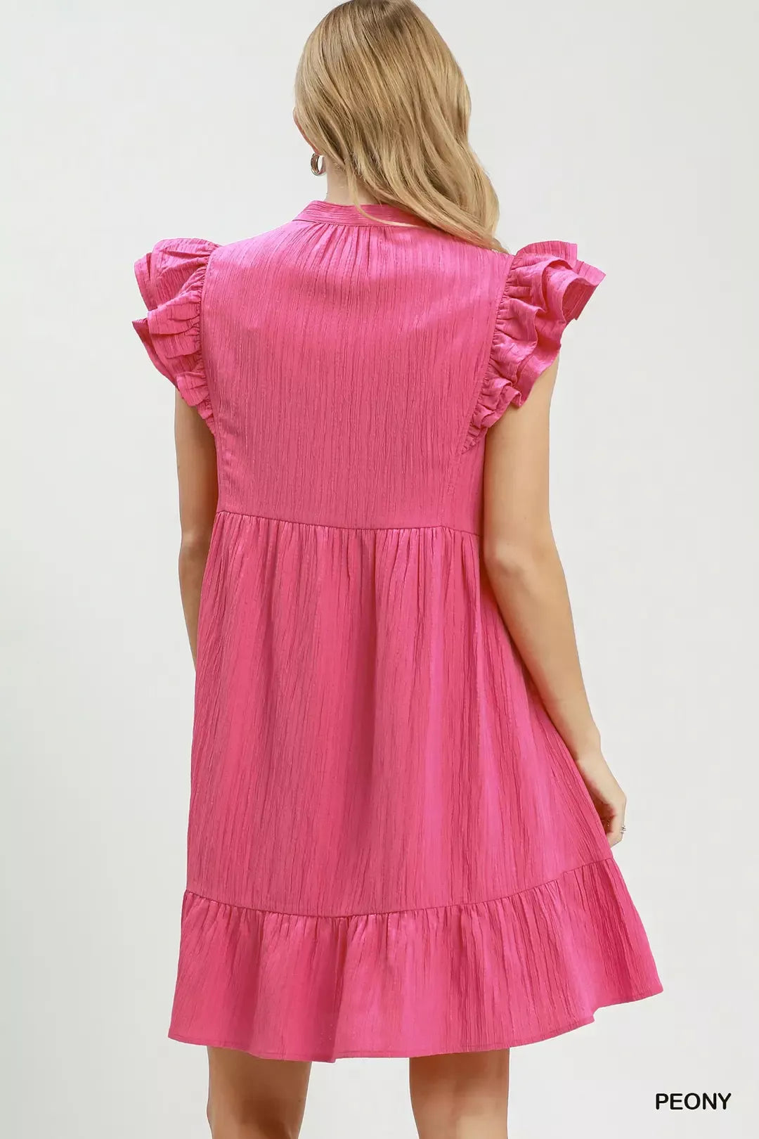Hazel Blues® |  Umgee Ruffle Sleeve Babydoll Dress