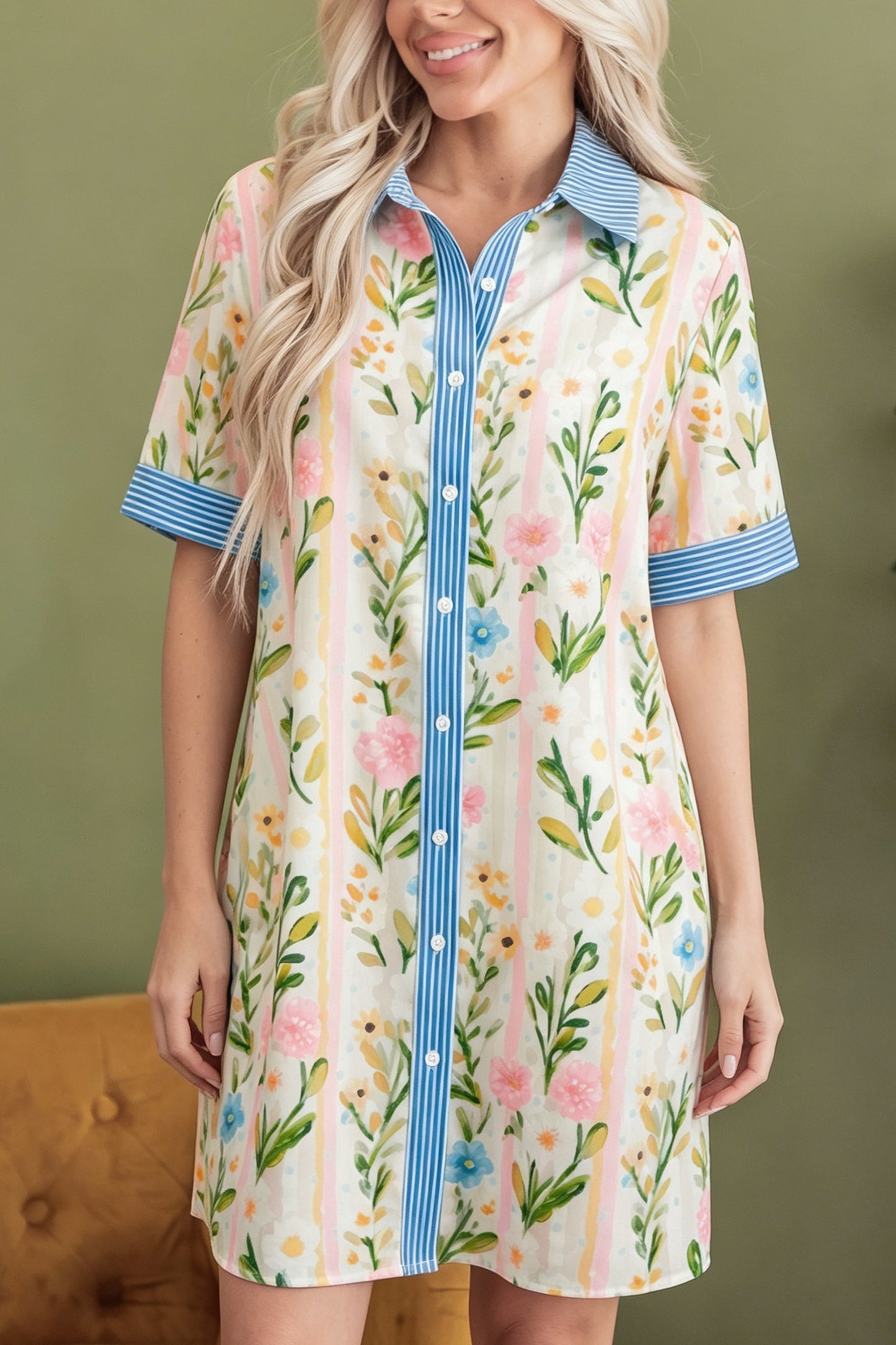 Hazel Blues® |  Sunday Market Floral Dress