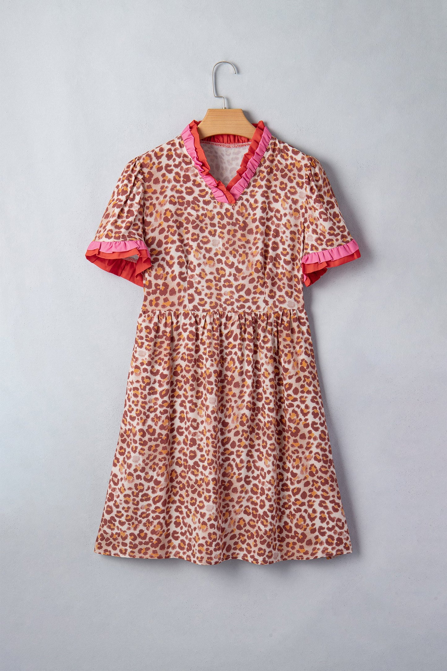 Hazel Blues® |  Untamed Dress | Leopard Ruffle Dress