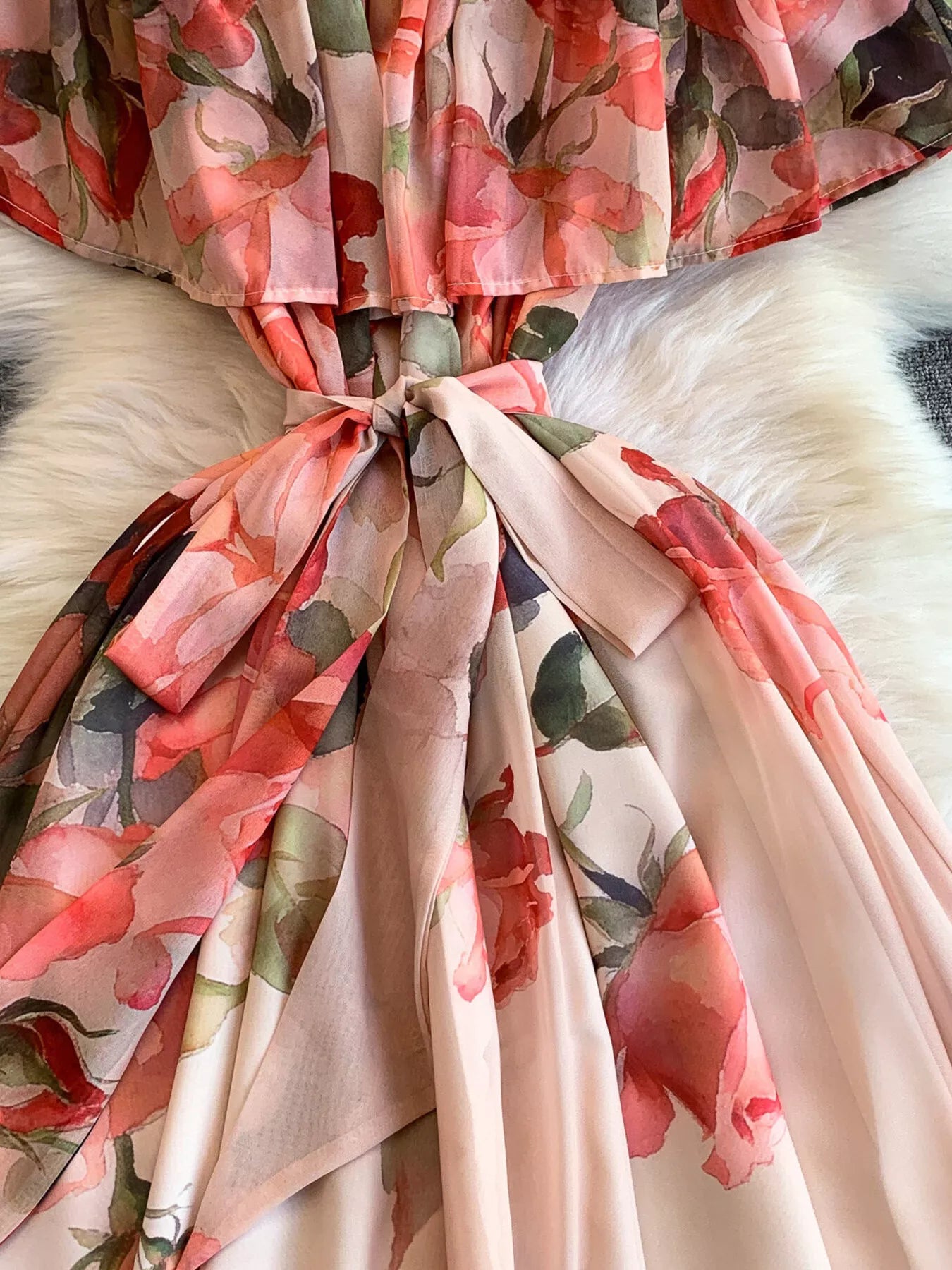 Hazel Blues® |  Floral Off-Shoulder A-Line Dress