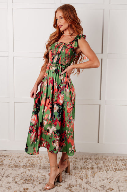 Hazel Blues® |  A Little While Longer Dress in Green