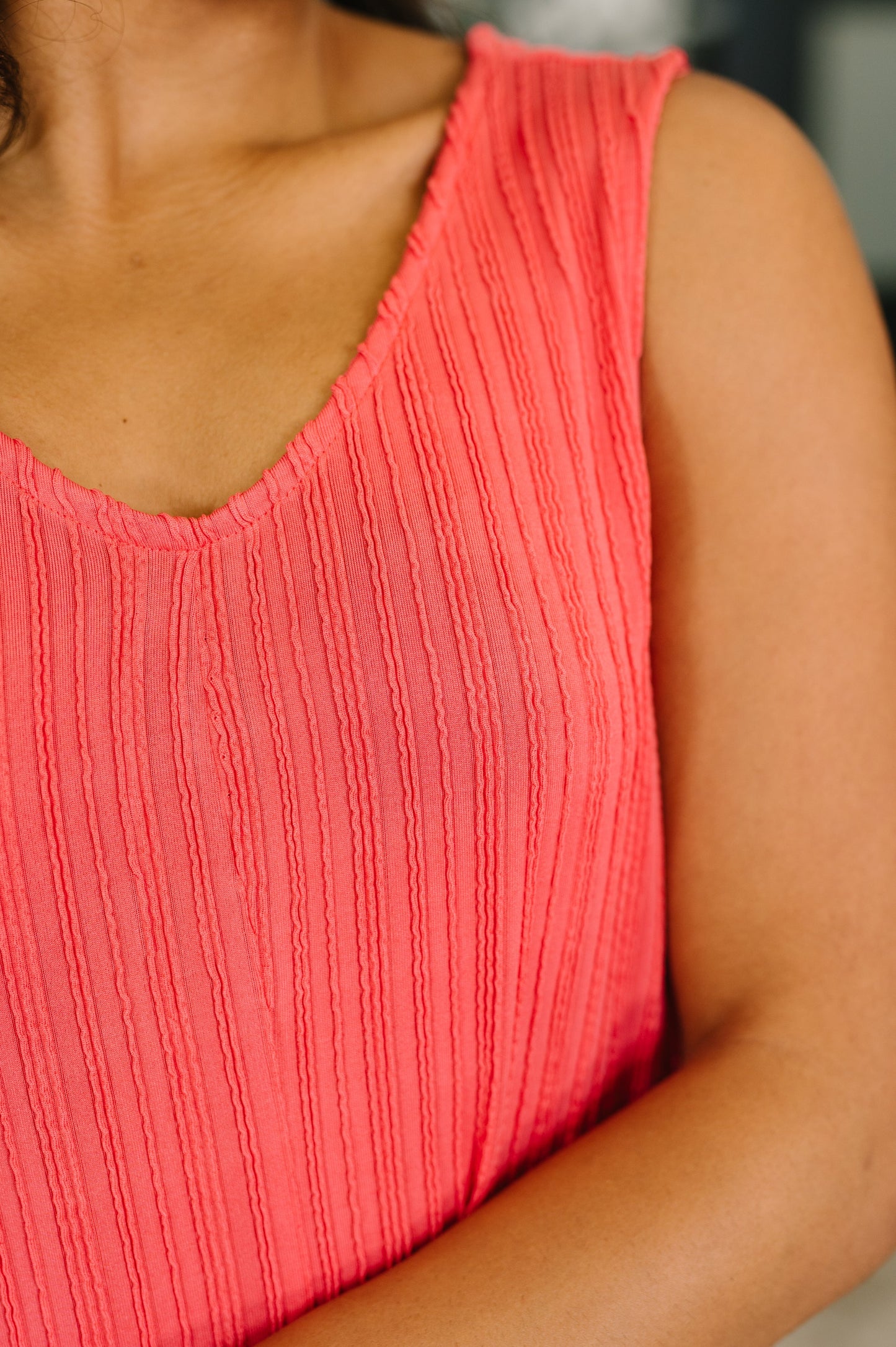 Hazel Blues® |  Everything She Wants Sleeveless Maxi Dress in Coral