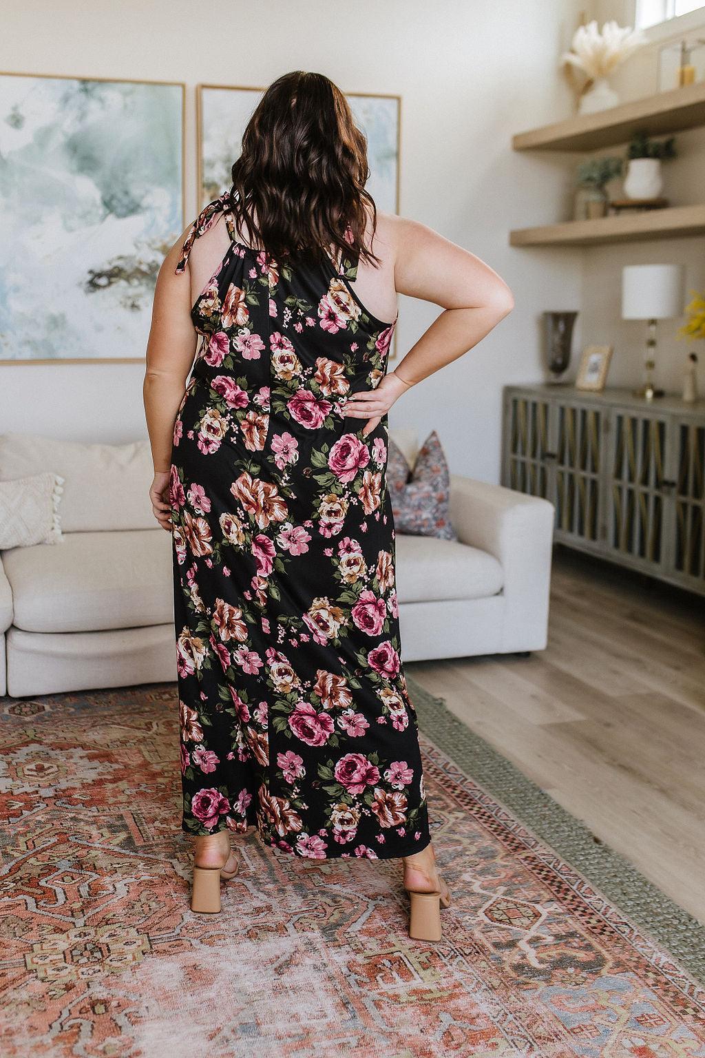 Hazel Blues® |  Fortuitous in Floral Maxi Dress