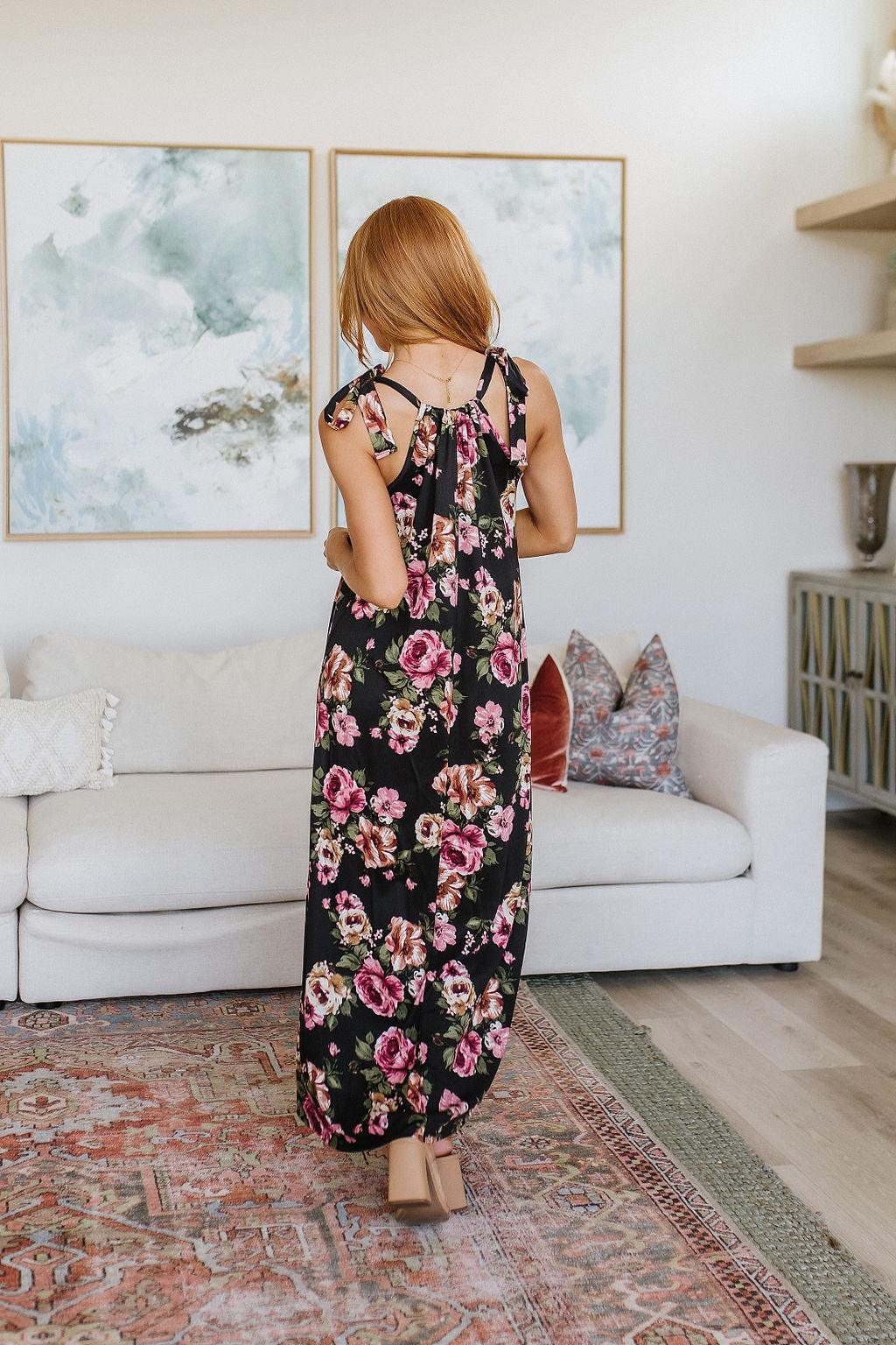 Hazel Blues® |  Fortuitous in Floral Maxi Dress