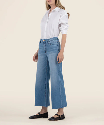 Kut High Rise Meg Wide Leg Jeans