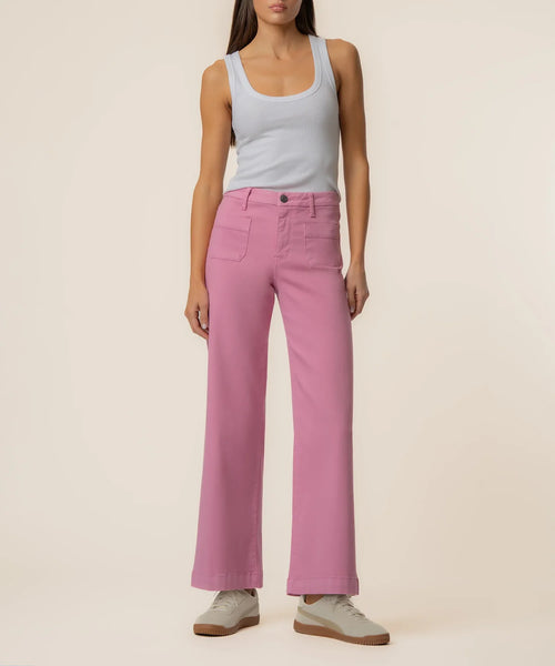 Kut Meg High Rise Wide Leg w/Patch Jean