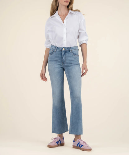 Kut Kelsey High Rise Ankle Flare Jean