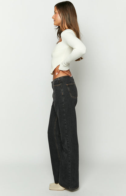 Lioness Practical Magic Charcoal Jeans