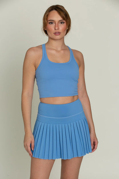 Gold Hinge Pleated Tennis Skirt 15"