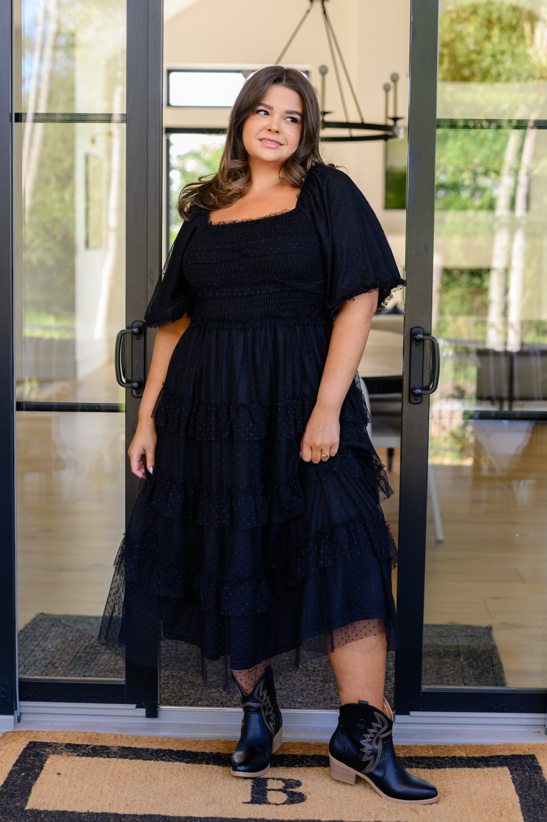 Hazel Blues® |  Midnight Waltz Midi Dress