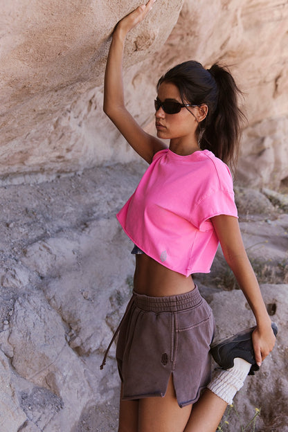 Free People Hot Shot Cropped Tee