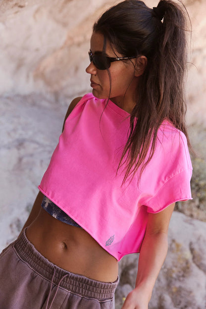 Free People Hot Shot Cropped Tee
