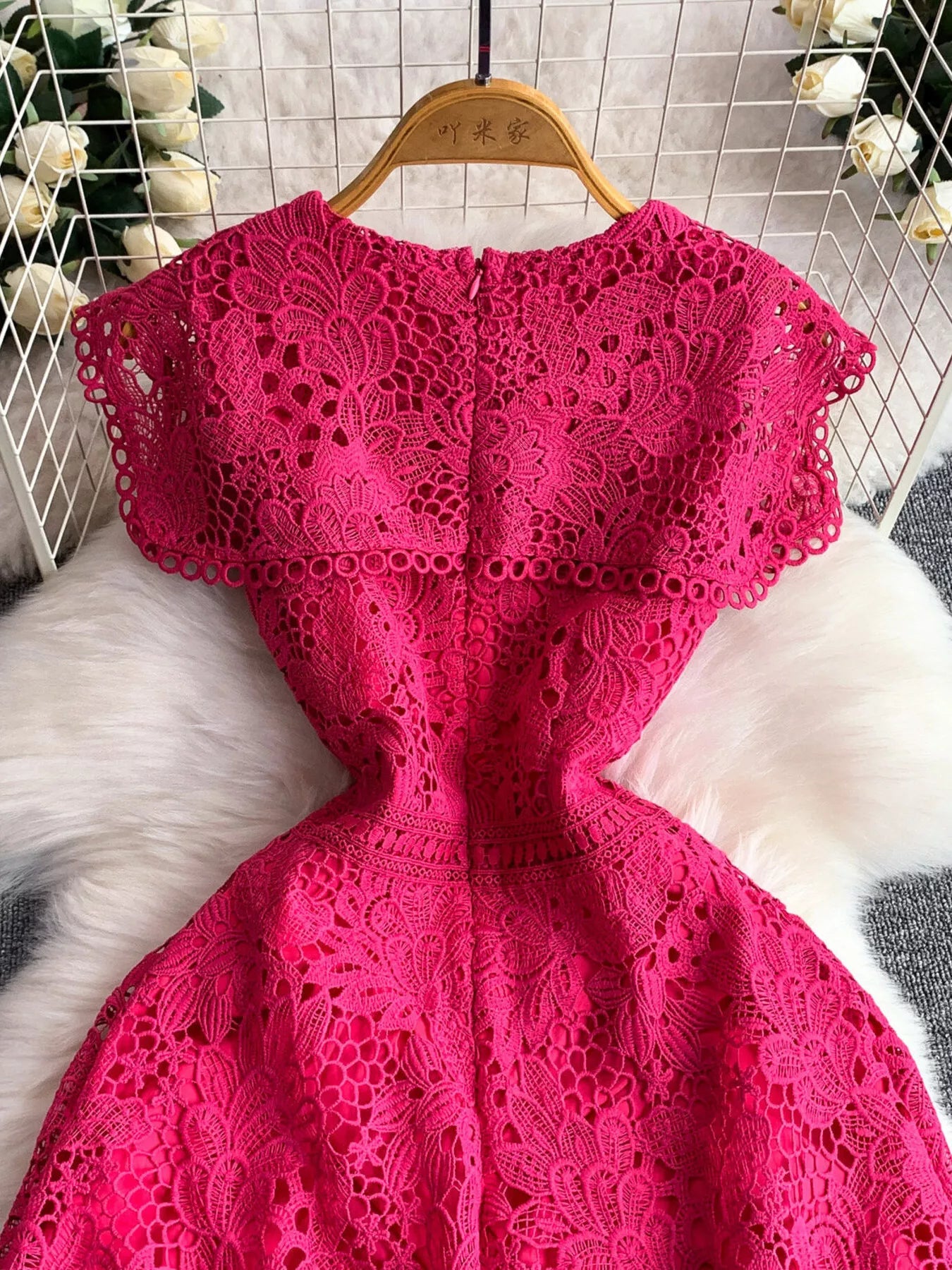 Hazel Blues® |  Lace Sleeveless A-Line Dress